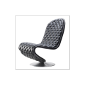 Siège de chaise de massage inclinable en cuir en métal en métal en cuir